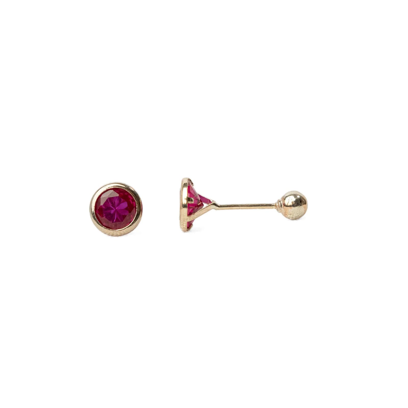 Stud Bisel recto Oro 10 kt