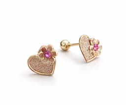 Corazón Primavera oro 10 kt 1