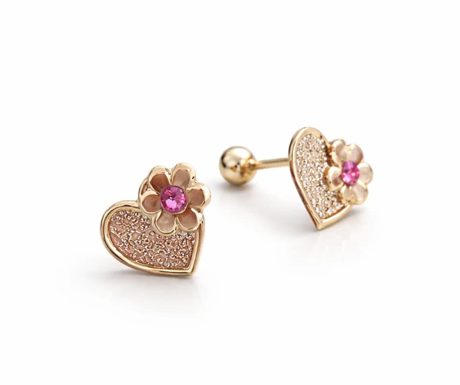 Corazón Primavera oro 10 kt