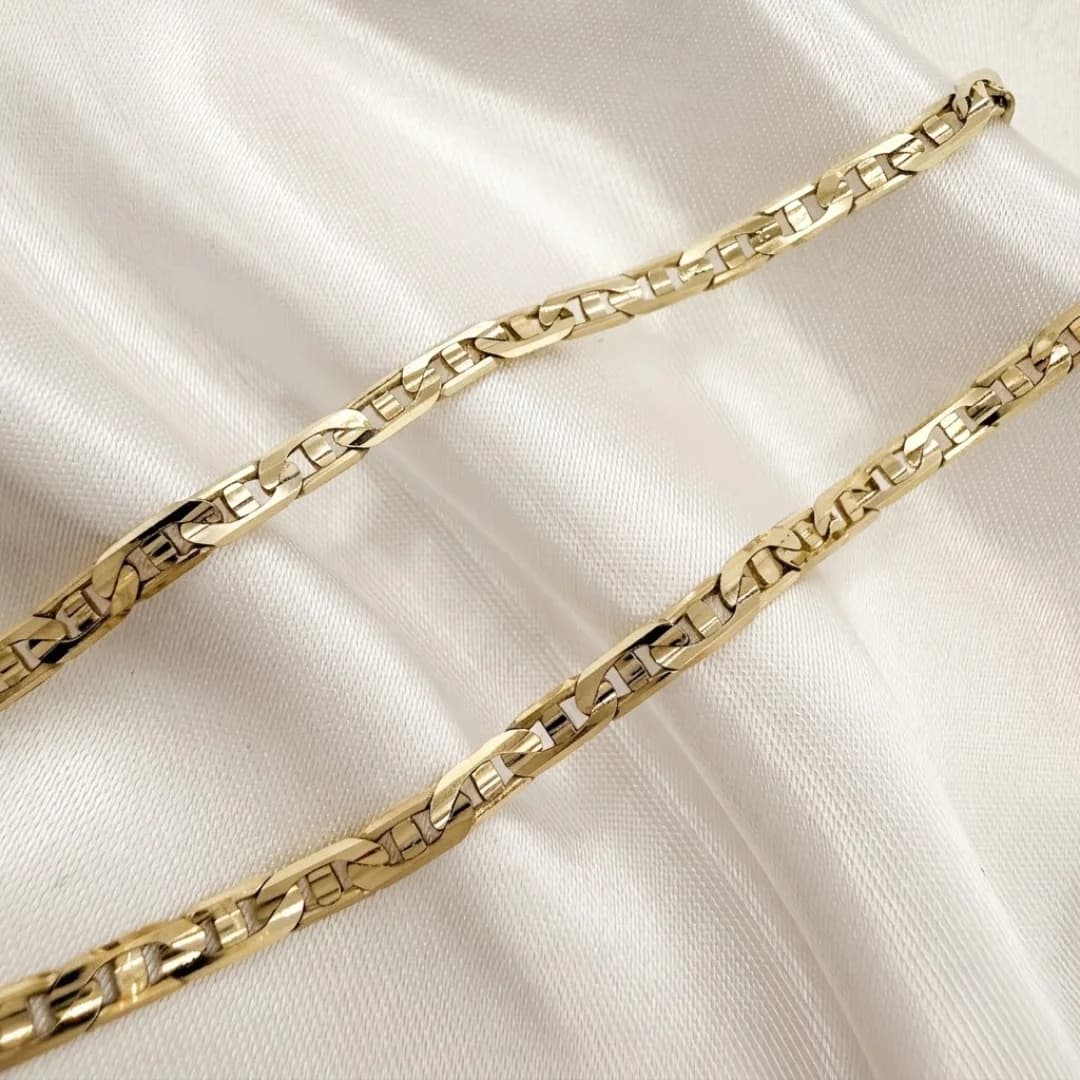 Cadena Marina Martillada Oro 10k
